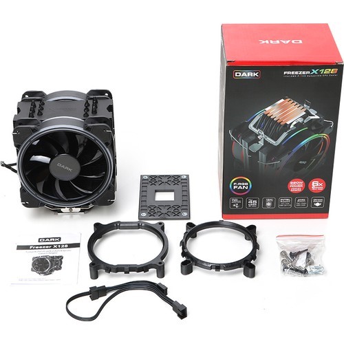 DARK FREEZER X128 DKCCX128 RGB Hava Soğutmalı AM5-1700p Dual İşlemci Fanı 220w 